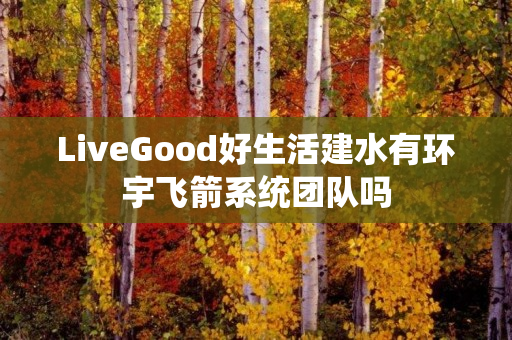 LiveGood好生活建水有环宇飞箭系统团队吗
