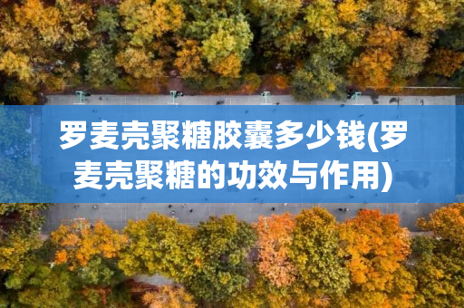 罗麦壳聚糖胶囊多少钱(罗麦壳聚糖的功效与作用)