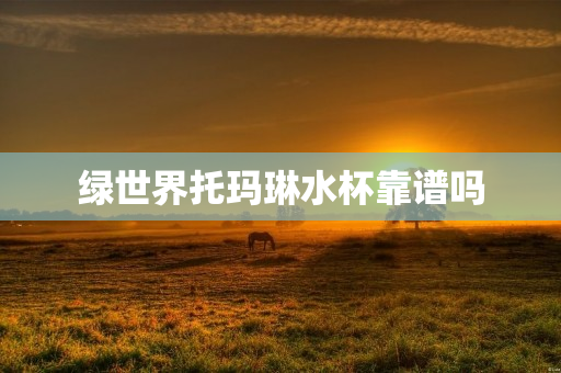 绿世界托玛琳水杯靠谱吗