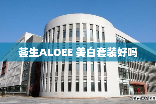 荟生ALOEE 美白套装好吗