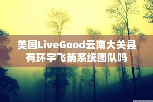 美国LiveGood云南大关县有环宇飞箭系统团队吗