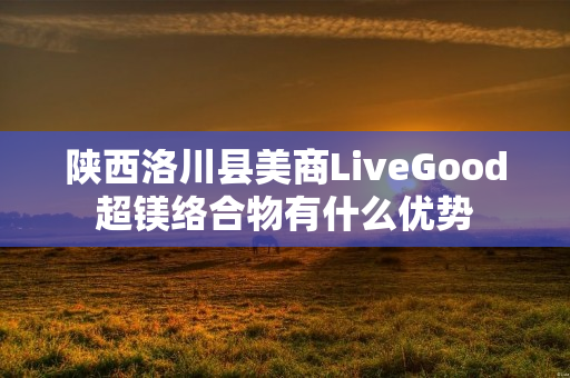 陕西洛川县美商LiveGood超镁络合物有什么优势