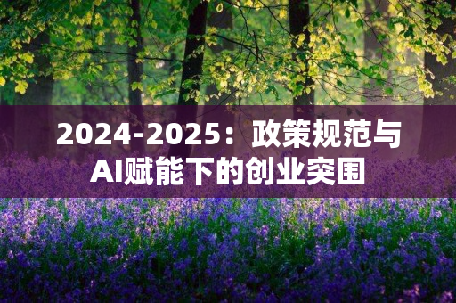 2024-2025：政策规范与AI赋能下的创业突围