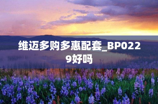 维迈多购多惠配套_BP0229好吗