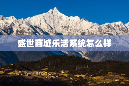 盛世商城乐活系统怎么样