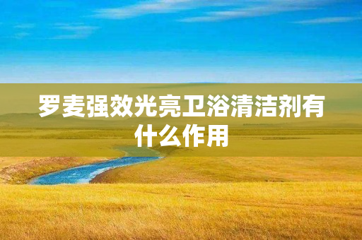 罗麦强效光亮卫浴清洁剂有什么作用