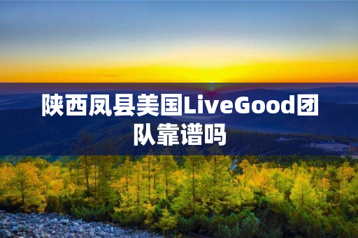 陕西凤县美国LiveGood团队靠谱吗