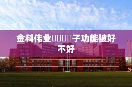 金科伟业貢緞負離子功能被好不好