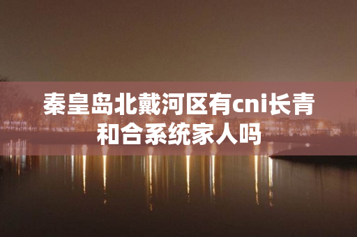 秦皇岛北戴河区有cni长青和合系统家人吗