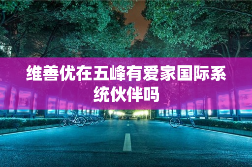 维善优在五峰有爱家国际系统伙伴吗