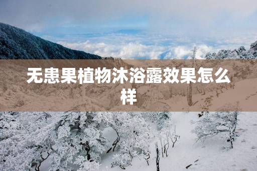 无患果植物沐浴露效果怎么样