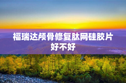 福瑞达颅骨修复肽网硅胶片好不好