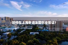 如何在上海申请法国创业签证？